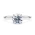 Paloma solitaire round cut Diamond 18k white gold