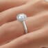 Cassia halo round cut Diamond 18k white gold