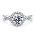 Bellatrix halo round cut Diamond 18k white gold