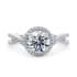 Bellatrix halo round cut Diamond 18k white gold