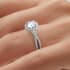 Bellatrix halo round cut Diamond 18k white gold