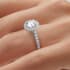 Medici halo round cut Diamond 18k white gold