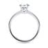Delicacy solitaire round cut Diamond 18k white gold