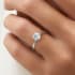 Allure solitaire round cut Diamond 18k white gold