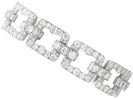 10.45ct Diamond and Platinum Bracelet - Art Deco