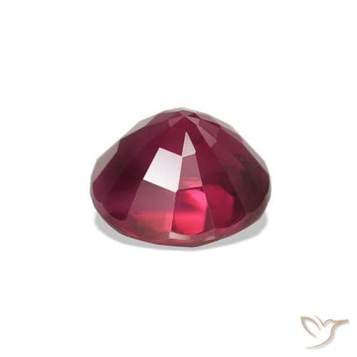 0.97ct Natural Red Ruby, Round Cut, 5.60 mm
