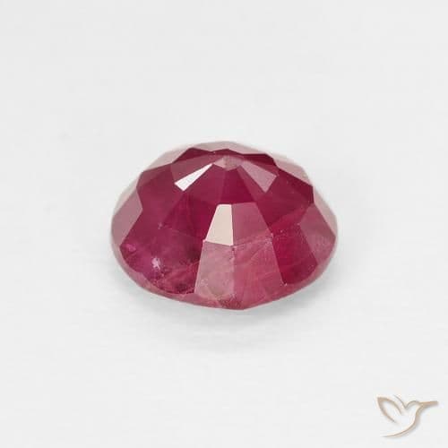 0.93ct Natural Red Ruby, Round Cut, 5.68 mm