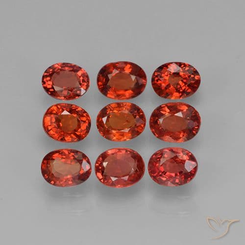 0.51ct Bright Crimson Red Sapphire, Oval Cut, 5.9x3.9 mm