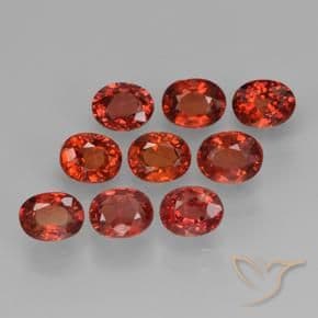 2.72ct Natural Bright Red Sapphire, Oval Cut, 4.2x3.2 mm