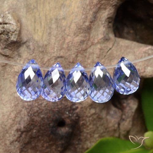 2.82ct Natural Dark Blue Sapphire, Briolette, 5.6x3.7 mm