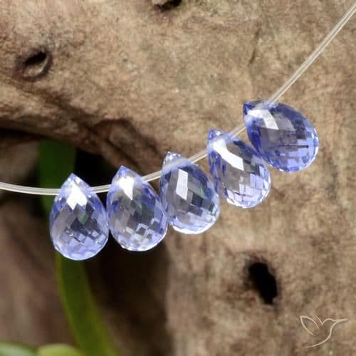 2.03ct Natural Intense Blue Sapphire, Briolette, 4.8x3.2 mm