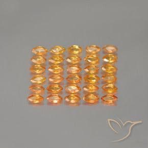 2.72ct Natural Bright Orange Sapphire, Marquise, 4x2.1 mm