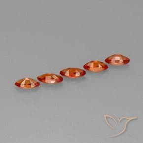 2.58ct Natural Medium Orange Sapphire, Marquise, 6.8x3.5 mm