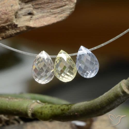 4.75ct Natural Multicolor Sapphire, Pear Shape, 6.1x4.2 mm