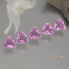 1.38ct Natural Light Pink Sapphire, Trillion, 4x4 mm