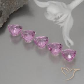 1.38ct Natural Light Pink Sapphire, Trillion, 4x4 mm