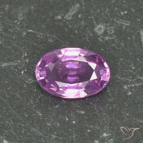0.73ct Natural Intense Purple Sapphire, Oval Cut, 6.1x5 mm