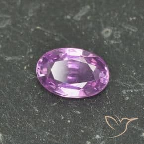 0.64ct Natural Intense Purple Sapphire, Oval Cut, 6.2x4.2 mm