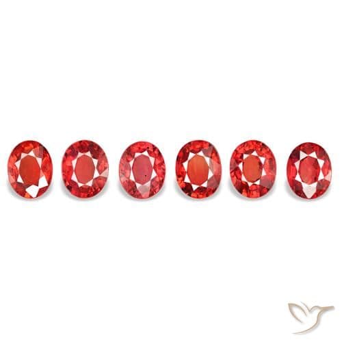 2.60ct Natural Bright Red Sapphire, Oval Cut, 4.6x3.7 mm