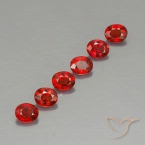 1.81ct Natural Bright Red Sapphire, Oval Cut, 4.4x3.6 mm