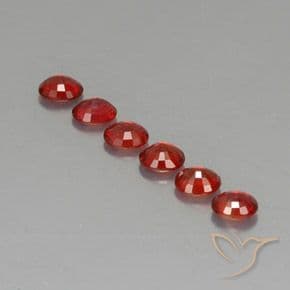 1.81ct Natural Bright Red Sapphire, Oval Cut, 4.4x3.6 mm