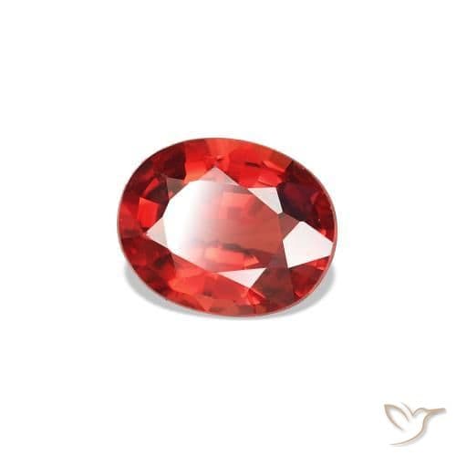 2.60ct Natural Bright Red Sapphire, Oval Cut, 4.6x3.7 mm