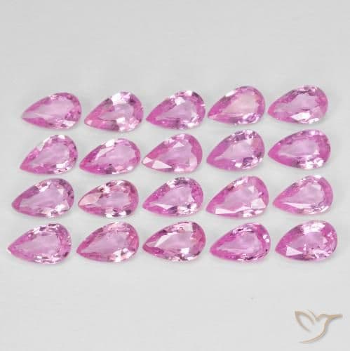 1.03ct Light Royal Purple Pink Sapphire, Baguette, 3.4x2.2 mm