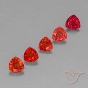 1.77ct Bright Crimson Red Sapphire, Trillion, 4.2x4.1 mm