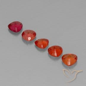 1.77ct Bright Crimson Red Sapphire, Trillion, 4.2x4.1 mm