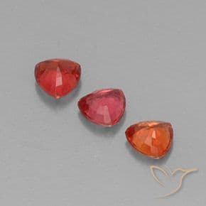 1.03ct Natural Bright Red Sapphire, Trillion, 4.2x4.1 mm