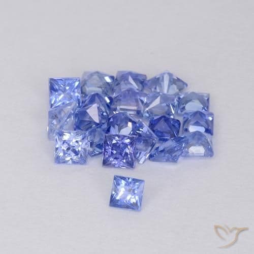 1.51ct Electric Purple Blue Sapphire, Square, 2.1x2.1 mm