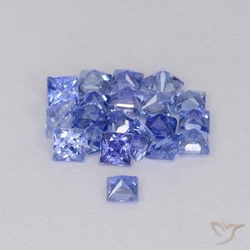 1.51ct Electric Purple Blue Sapphire, Square, 2.1x2.1 mm
