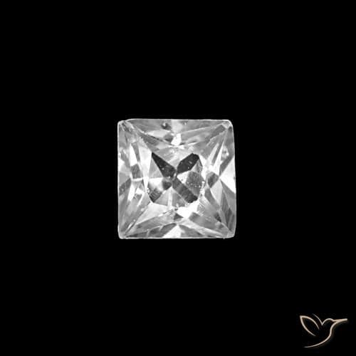 1.87ct Bluish White Sapphire, Heart Shape, 4.3x4.3 mm