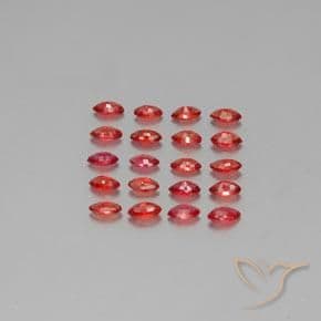 2.35ct Natural Fire Red Sapphire, Marquise, 3.9x2.2 mm