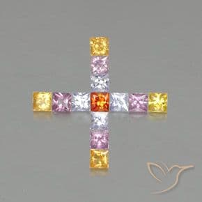 1.89ct Natural Multicolor Sapphire, Square, 2.7x2.7 mm