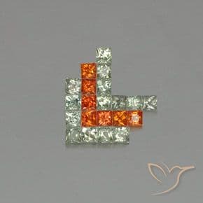 2.74ct Natural Multicolor Sapphire, Square, 2.5x2.5 mm