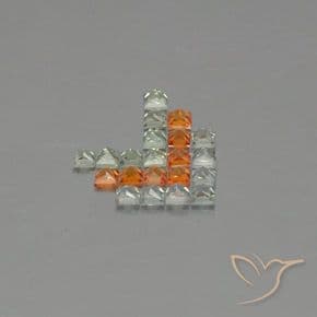 2.74ct Natural Multicolor Sapphire, Square, 2.5x2.5 mm