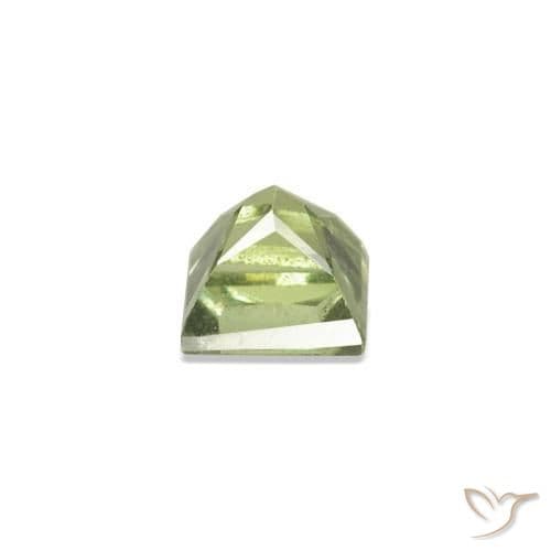 2.52ct Natural Warm Green Sapphire, Square, 2.6x2.5 mm