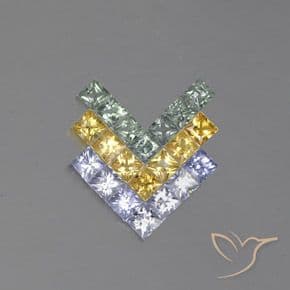 2.28ct Natural Multicolor Sapphire, Square, 2.8x2.8 mm