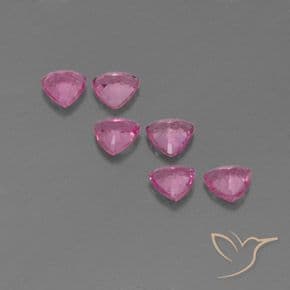 1.60ct Royal Purple Pink Sapphire, Trillion, 4.1x4 mm