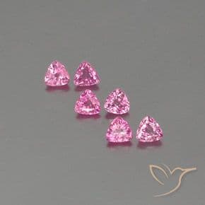 1.60ct Royal Purple Pink Sapphire, Trillion, 3.9x3.8 mm