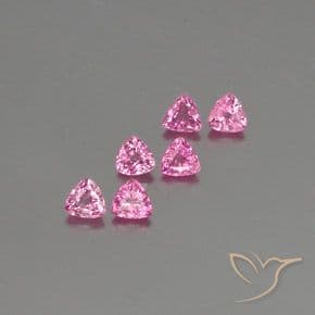 1.60ct Royal Purple Pink Sapphire, Trillion, 3.9x3.8 mm