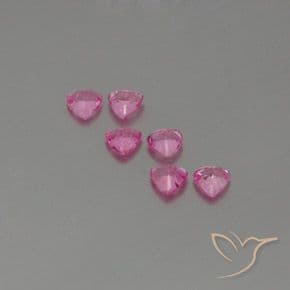 1.60ct Royal Purple Pink Sapphire, Trillion, 3.9x3.8 mm