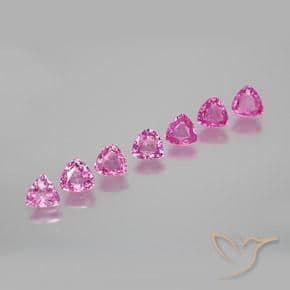1.73ct Natural Intense Pink Sapphire, Trillion, 3.9x3.8 mm