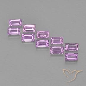2.57ct Natural Light Purple Sapphire, Square, 2.5x2.4 mm