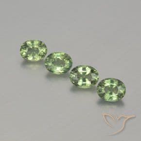 4.09ct Medium-Dark Green Sapphire, Oval Cut, 10.7x8.2 mm
