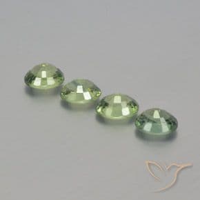 1.83ct Very Light Sage Green Sapphire, Oval Cut, 4.8x3.9 mm