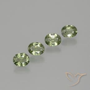 4.09ct Medium-Dark Green Sapphire, Oval Cut, 10.7x8.2 mm