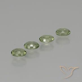 1.53ct Natural Light Forest Green Sapphire, Oval Cut, 5x4 mm