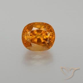 3.07ct Natural Deep Orange Sapphire, Oval Cut, 8.4x7.3 mm